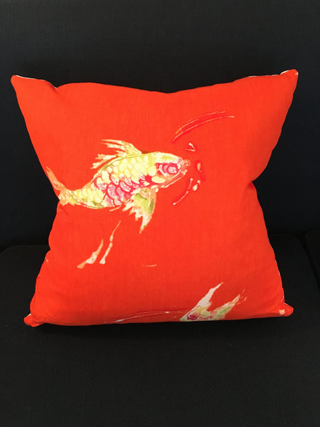 Custom Koi Tangerine Pillow