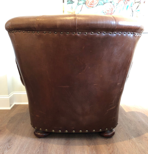 Ralph Lauren Home Writer's Chair in Distressed Leather