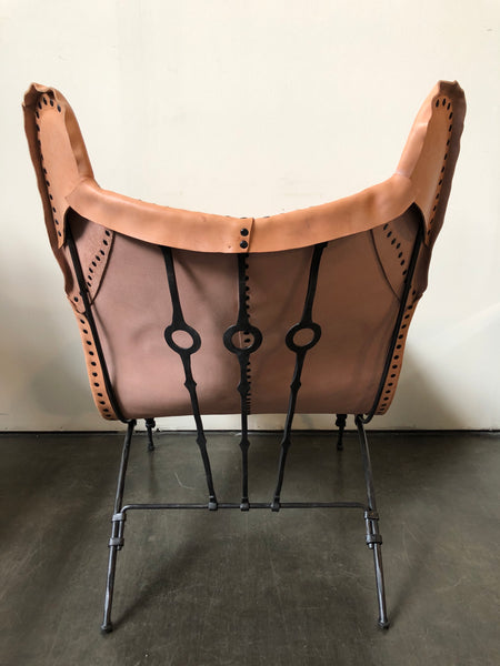 Ralph Lauren Home New Safari Camp Chair in Sunbleached Leather