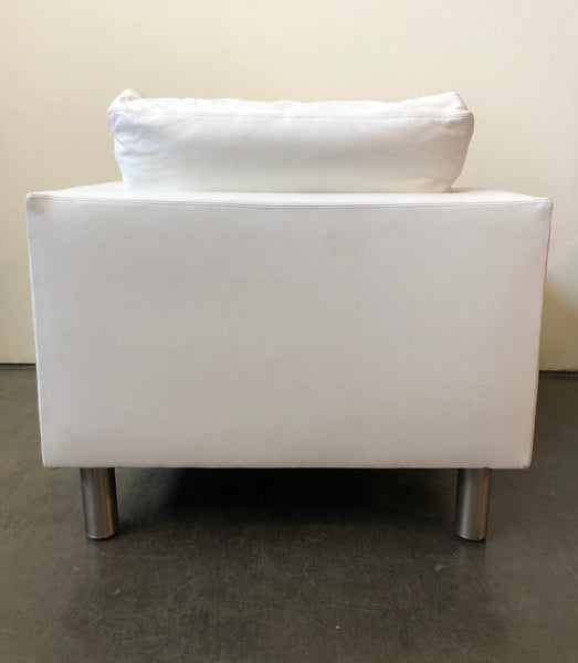 Ralph Lauren Home Modern Metropolis Chair - White Leather
